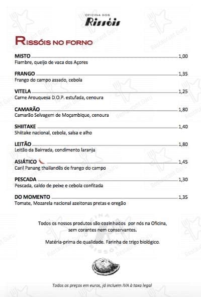 oficina porto menu|Menu 2024